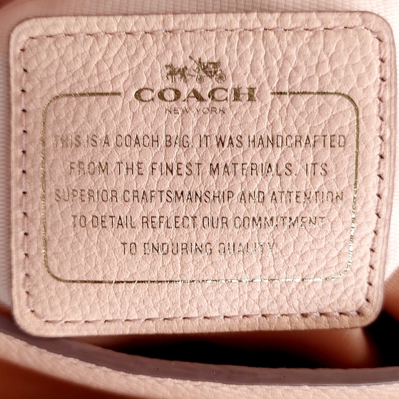 Coach Dakota Whipstitch Apricot Leather Saddle Bag - Picture 14 of 16